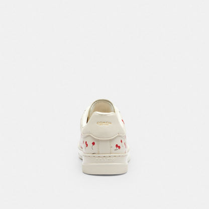 Women's Coach High Line Sneaker With Cherry Print Chalk Multi