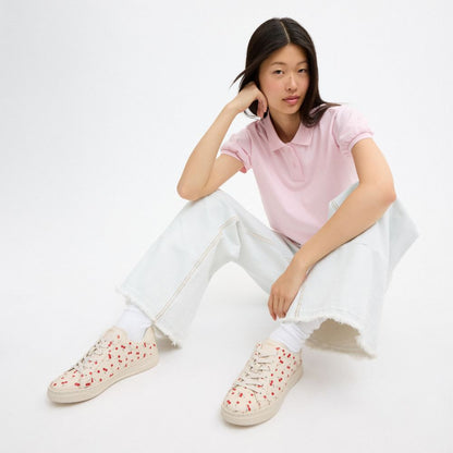 Women's Coach High Line Sneaker With Cherry Print Chalk Multi