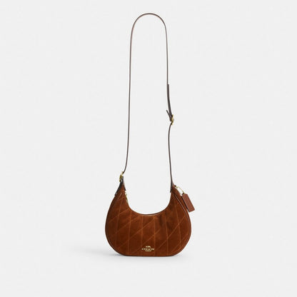 Coach Emily Shoulder Bag With Quilting Gold/Warm Brown