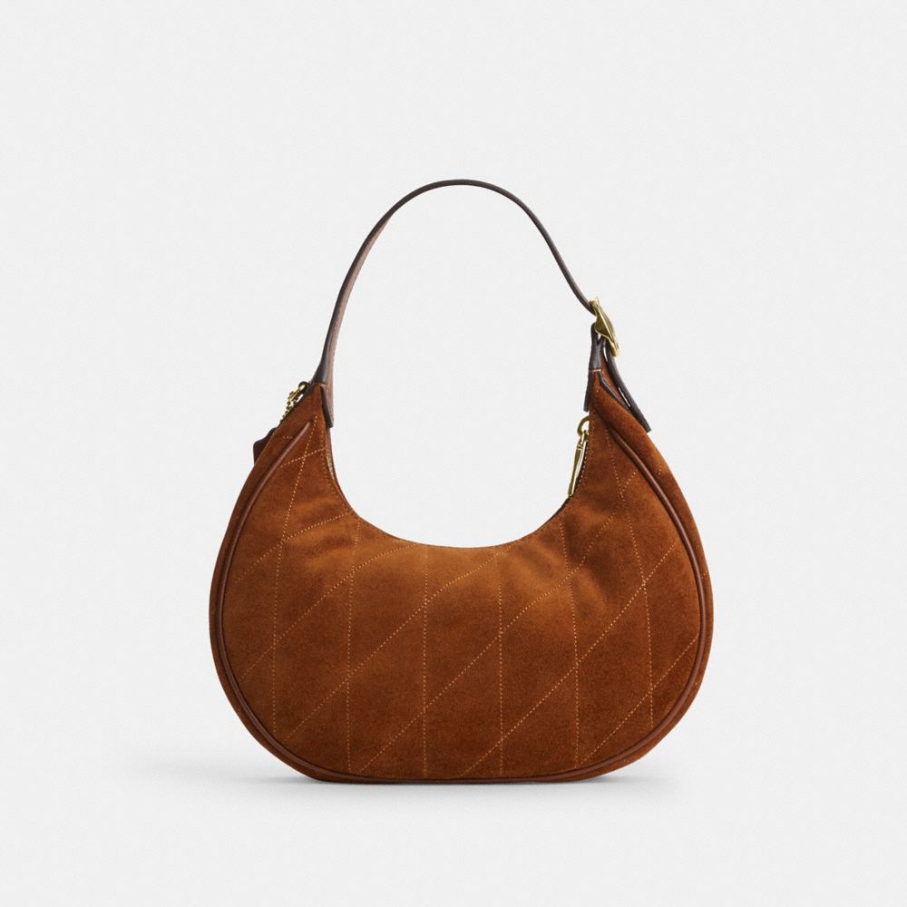 Coach Emily Shoulder Bag With Quilting Gold/Warm Brown