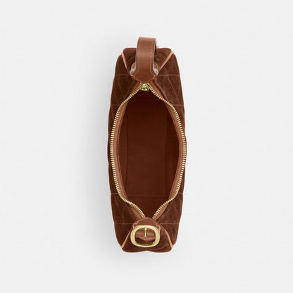 Coach Emily Shoulder Bag With Quilting Gold/Warm Brown