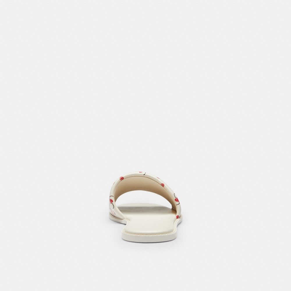 Women's Coach Holly Sandal With Cherry Print Chalk Multi
