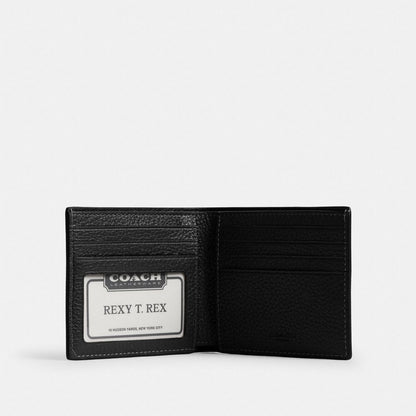 Coach ID Billfold Wallet Black