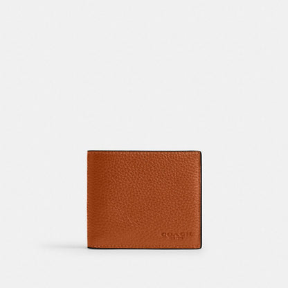 Coach ID Billfold Wallet Amber Brown
