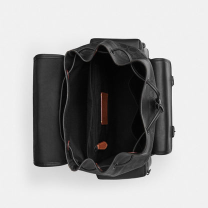 Coach Sprint Backpack In Signature Canvas Matte Black Black Signature