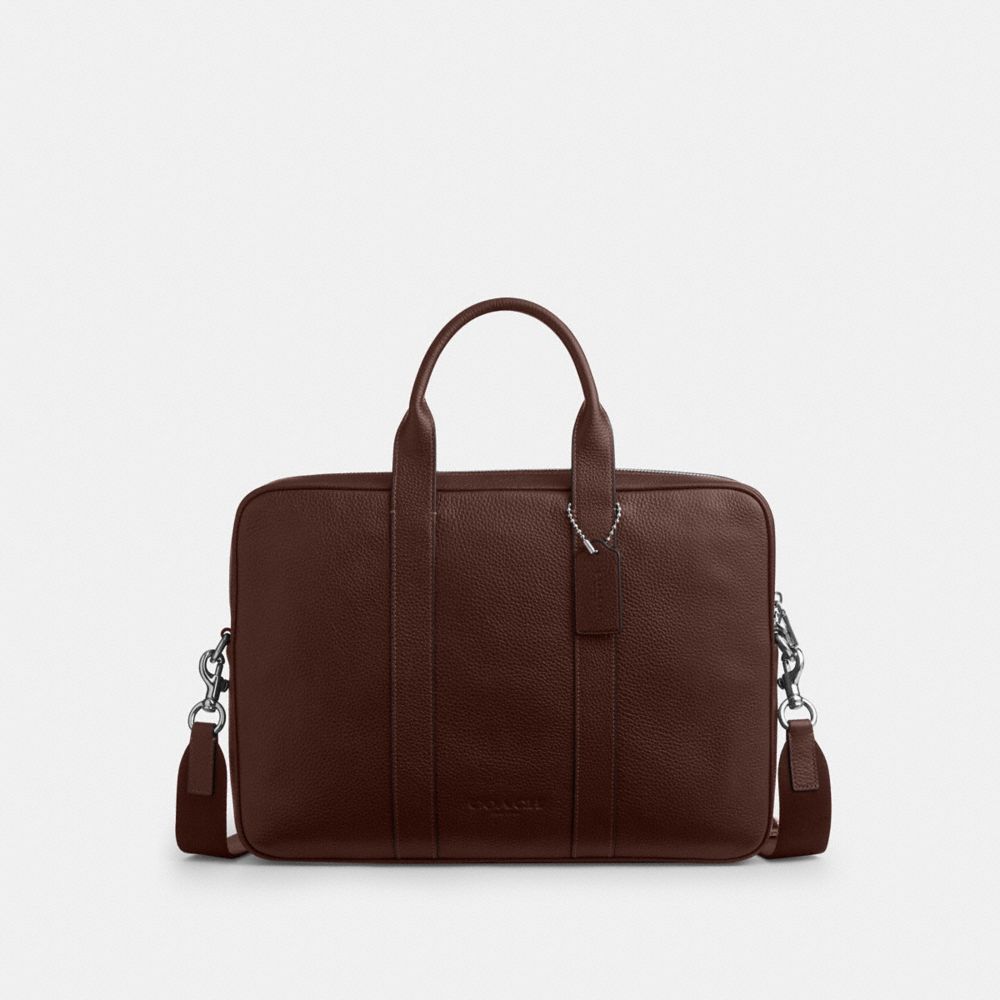 Coach Austin Brief Silver/Maple