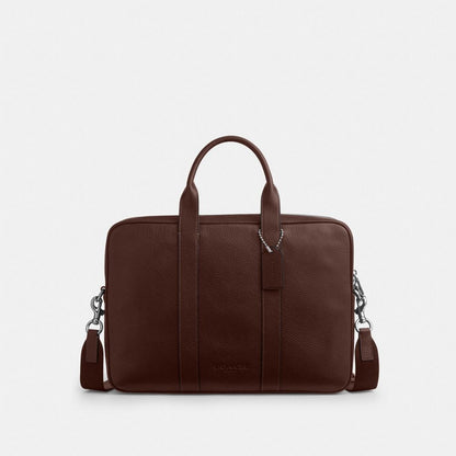 Coach Austin Brief Silver/Maple