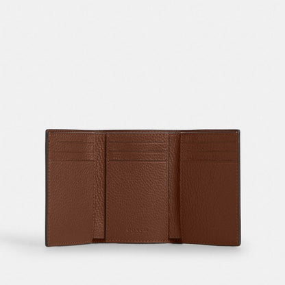 Coach Trifold Wallet Saddle