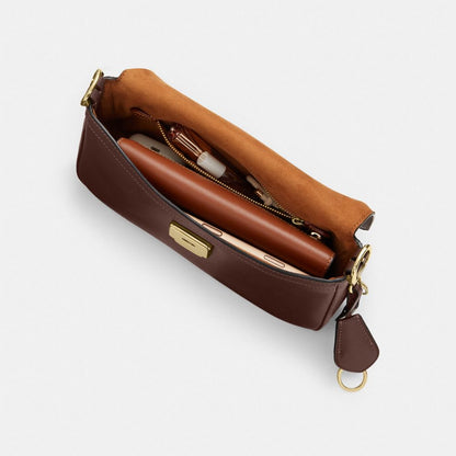 Coach Etta Small Flap Shoulder Bag Gold/Maple