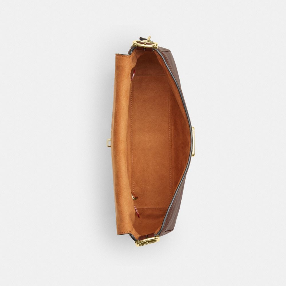 Coach Etta Small Flap Shoulder Bag Gold/Maple