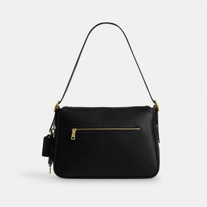 Coach Etta Flap Bag Gold/Black