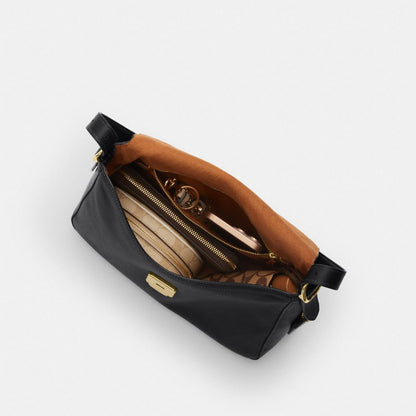 Coach Etta Flap Bag Gold/Black