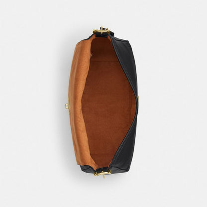 Coach Etta Flap Bag Gold/Black