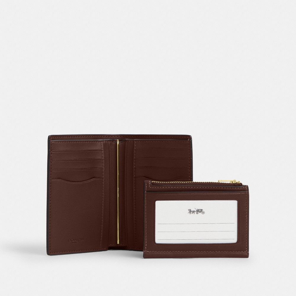 Coach 2-In-1 Wallet Gold/Maple