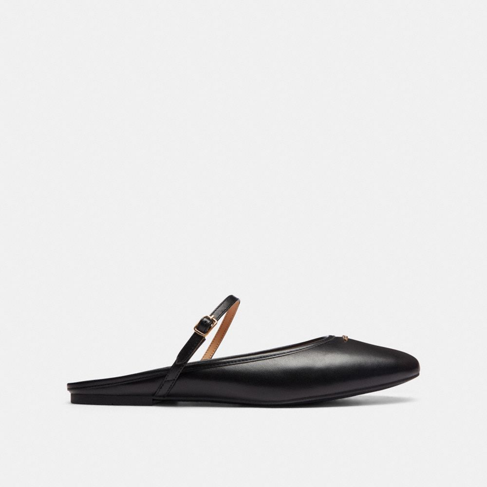 Women's Coach Ballet Mule Black