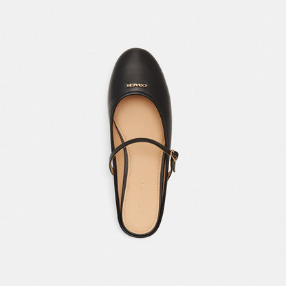 Women's Coach Ballet Mule Black