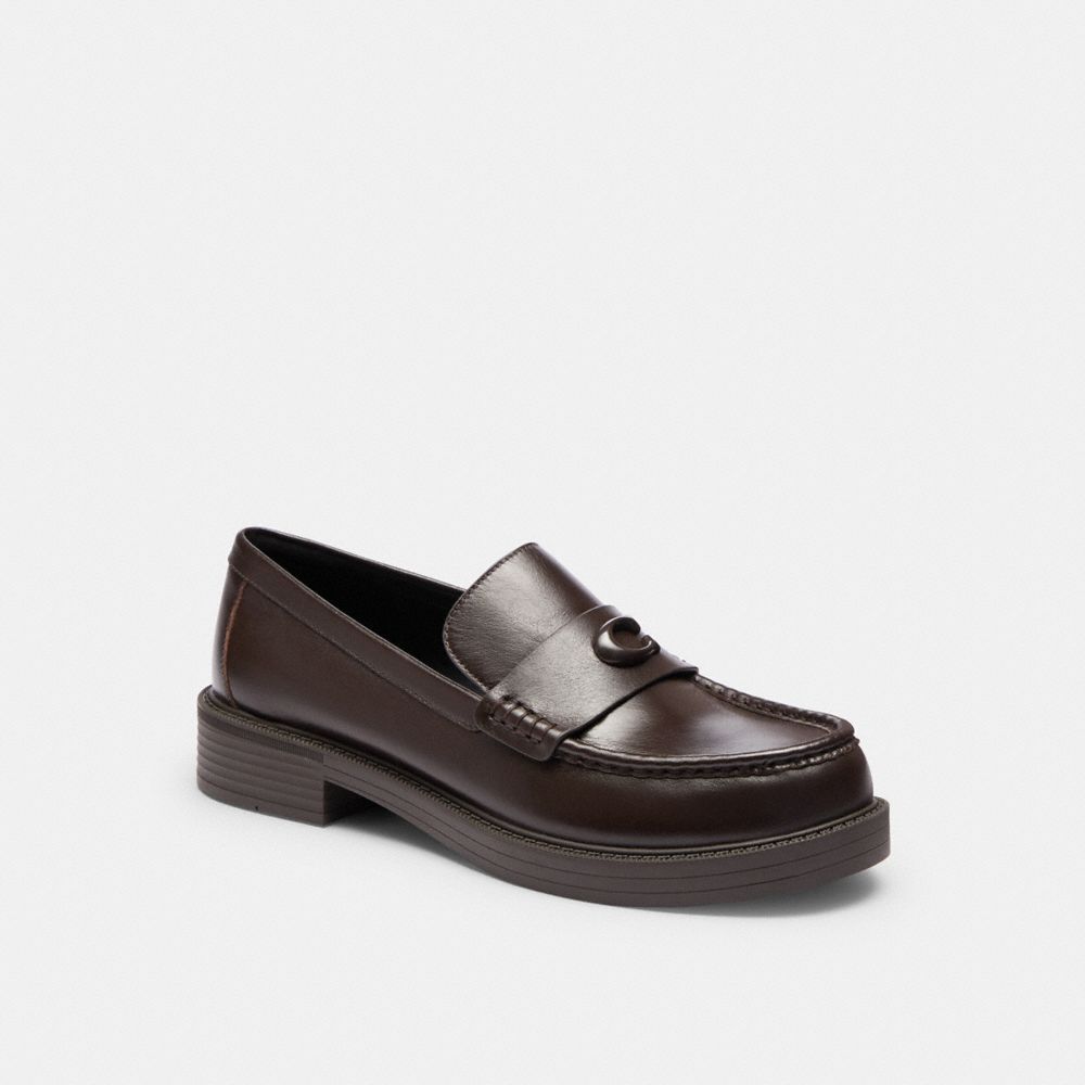Women's Coach Astor Loafer Chocolate Brown