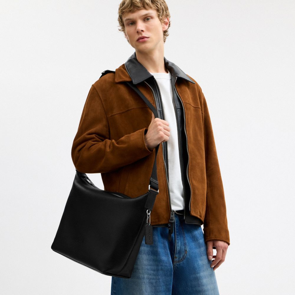Coach Finn Hobo Bag 32 Silver/Black