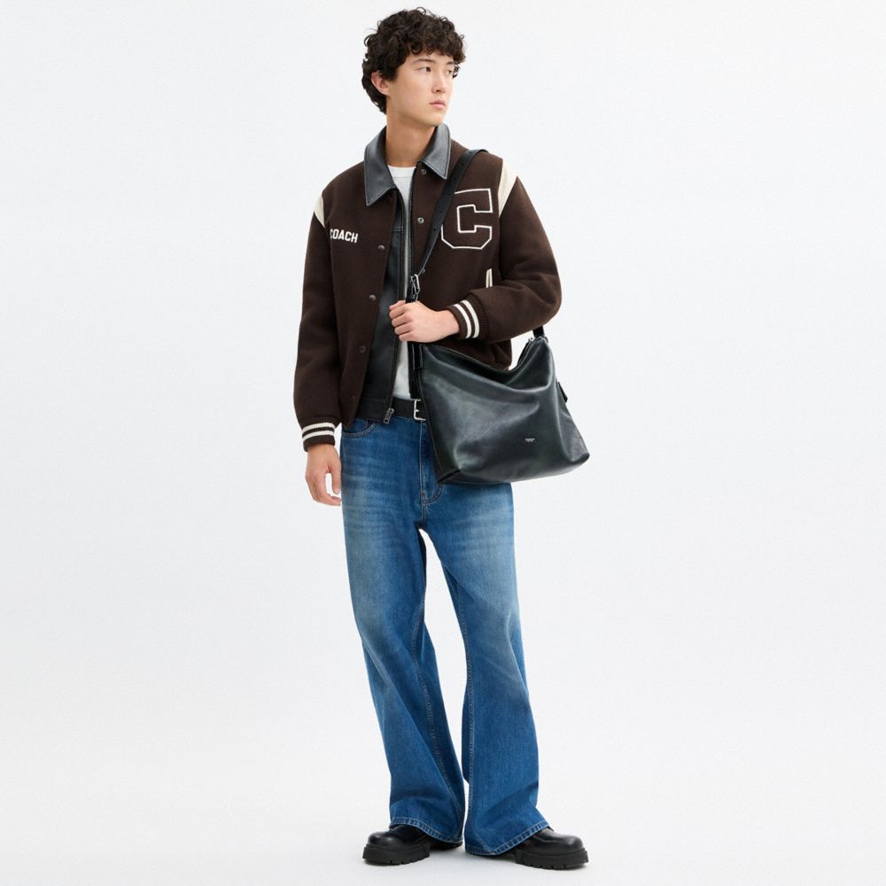 Coach Mott Messenger Bag 38 Navy/Green