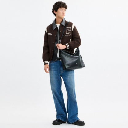Coach Mott Messenger Bag 38 Navy/Green