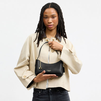 Coach Emeilia Shoulder Bag Gold/Black