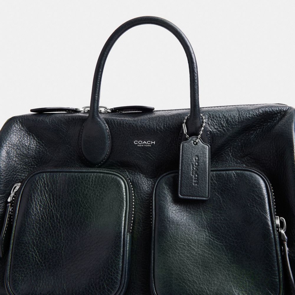 Coach Compass Bag 35 With Pockets Navy/Green