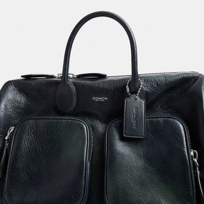 Coach Compass Bag 35 With Pockets Navy/Green