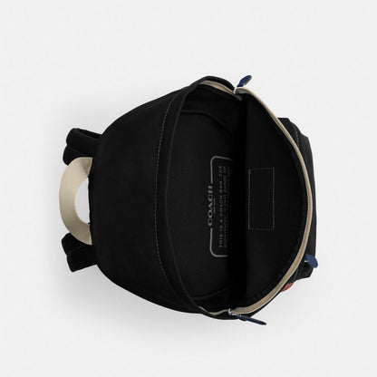 Coach Tyler Backpack Silver Black Multi