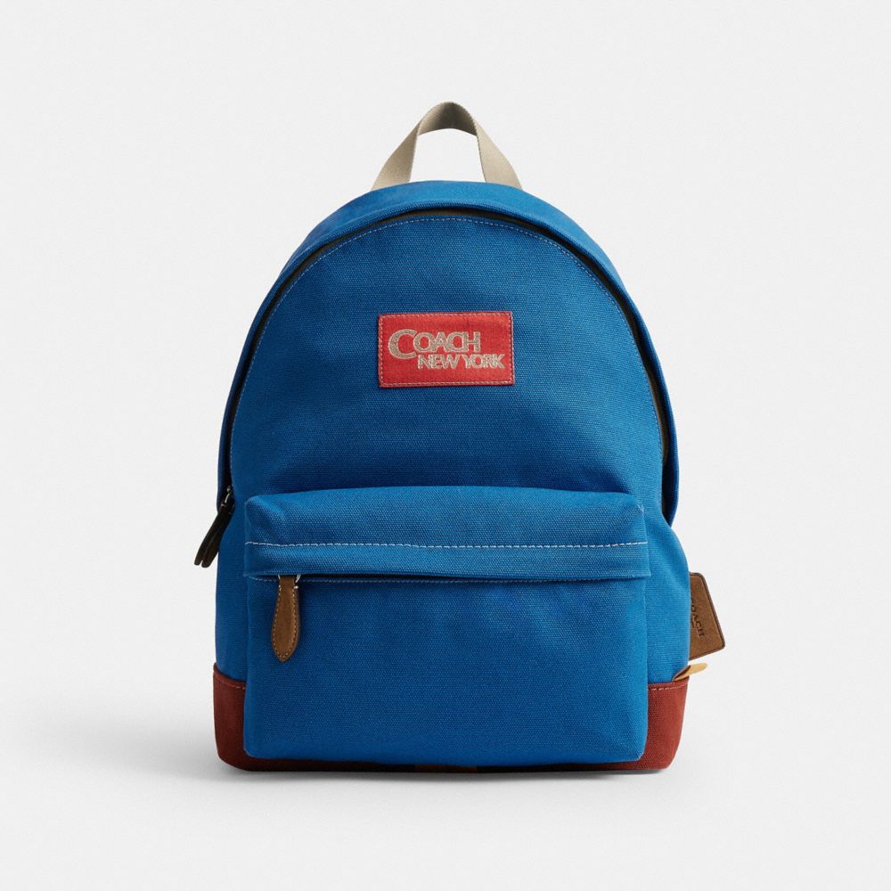 Coach Tyler Backpack Silver/Blue Multi