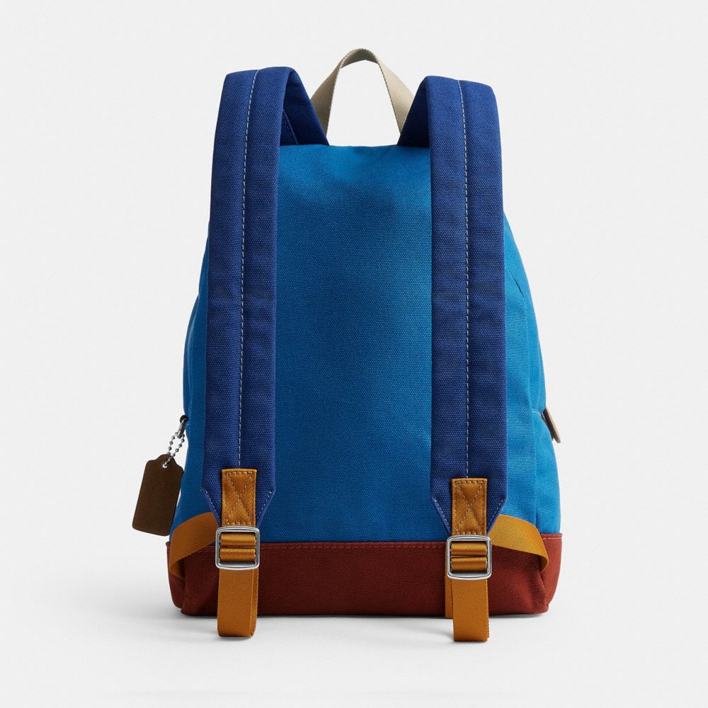 Coach Tyler Backpack Silver/Blue Multi