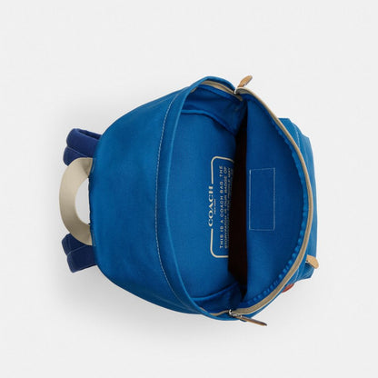 Coach Tyler Backpack Silver/Blue Multi