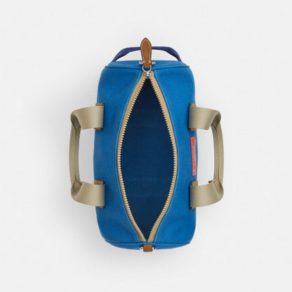 Coach Expedition Duffle Bag Silver Blue Multi