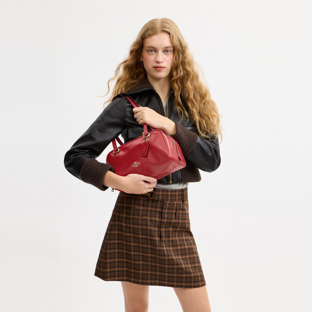 Coach Sydney Shoulder Bag Gold/Poppy