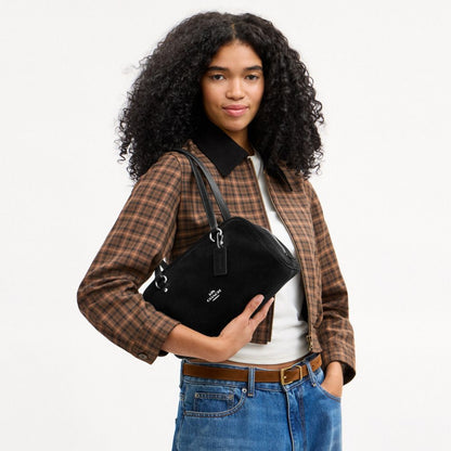 Coach Sydney Shoulder Bag Silver/Black