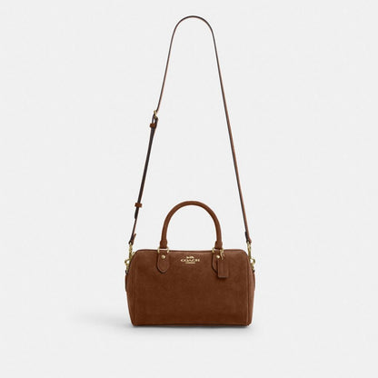 Coach Rowan Satchel Bag Gold/Warm Brown