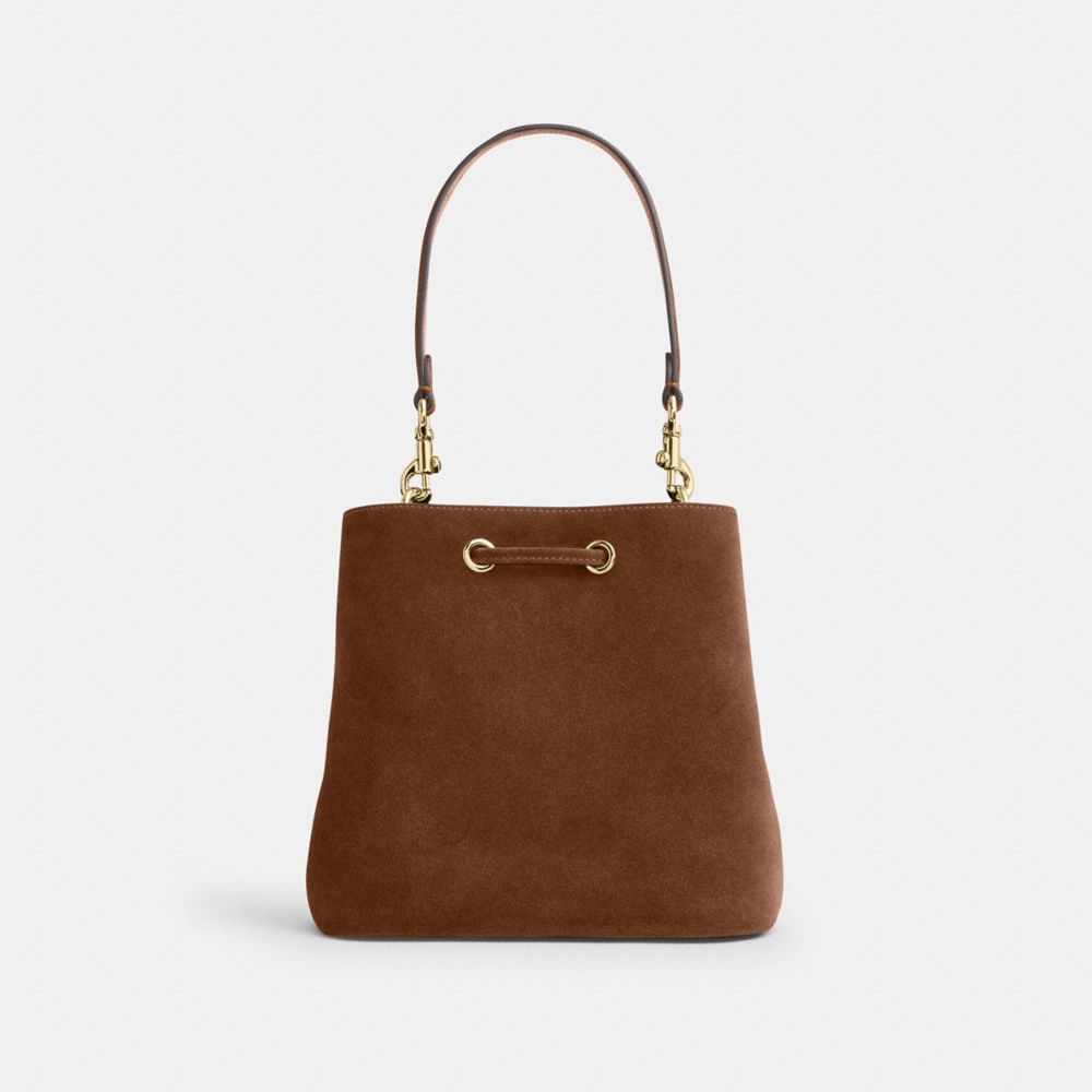 Coach Rowan Bucket Bag Gold/Warm Brown