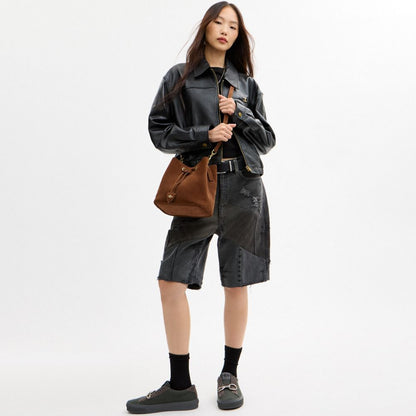 Coach Rowan Bucket Bag Gold/Warm Brown