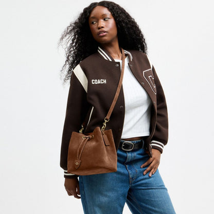 Coach Rowan Bucket Bag Gold/Warm Brown