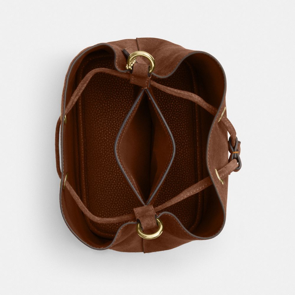 Coach Rowan Bucket Bag Gold/Warm Brown