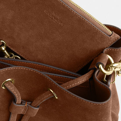 Coach Rowan Bucket Bag Gold/Warm Brown