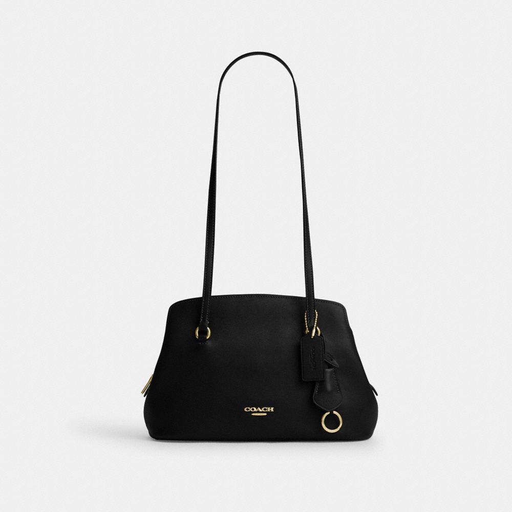 Coach Elise Shoulder Bag Gold/Black