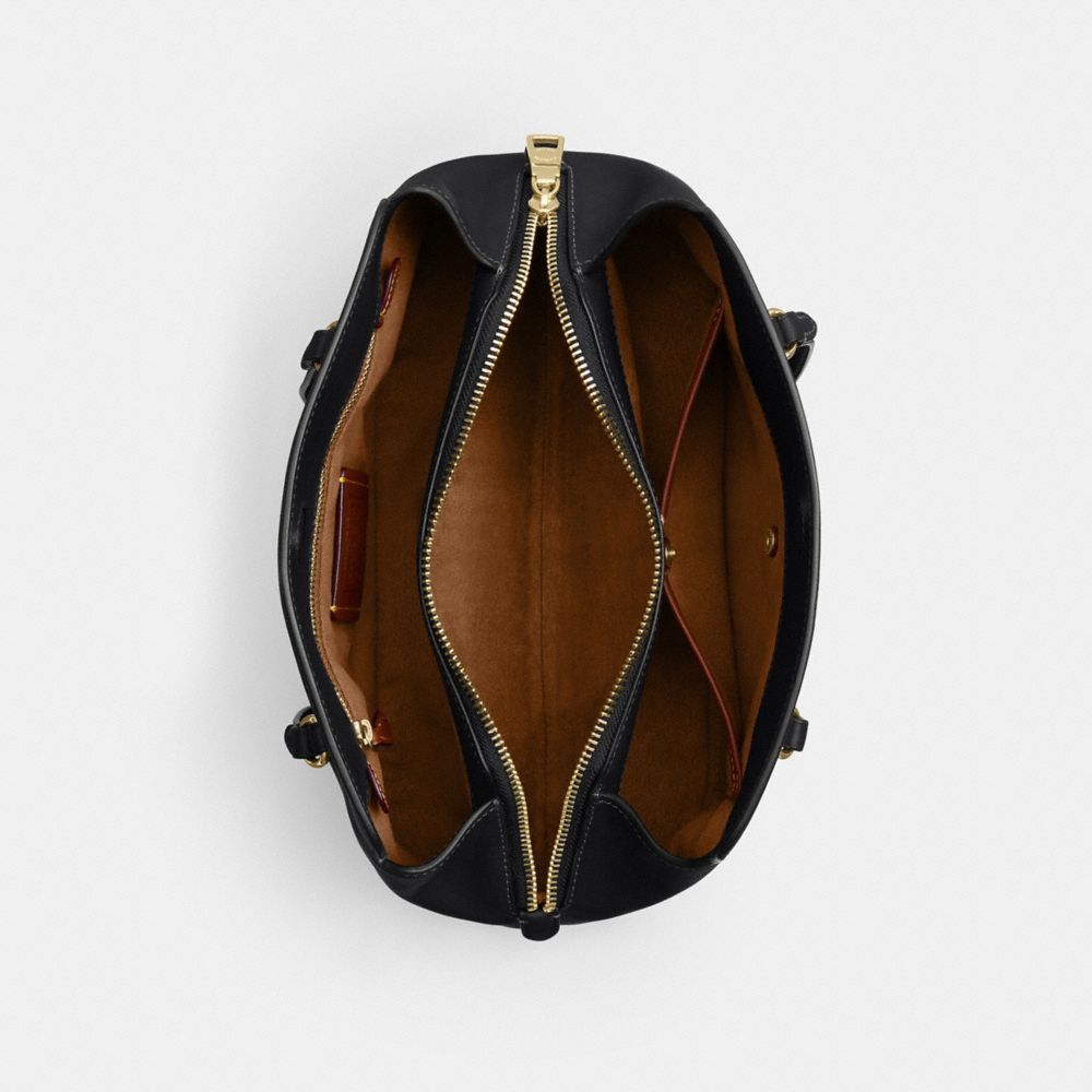 Coach Elise Shoulder Bag Gold/Black
