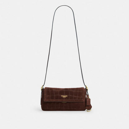 Coach Etta Small Flap Shoulder Bag Gold/Maple