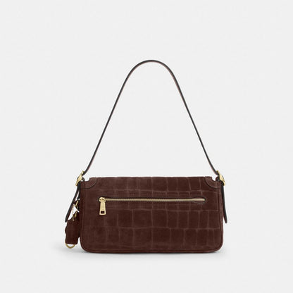 Coach Etta Small Flap Shoulder Bag Gold/Maple