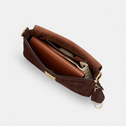 Coach Etta Small Flap Shoulder Bag Gold/Maple