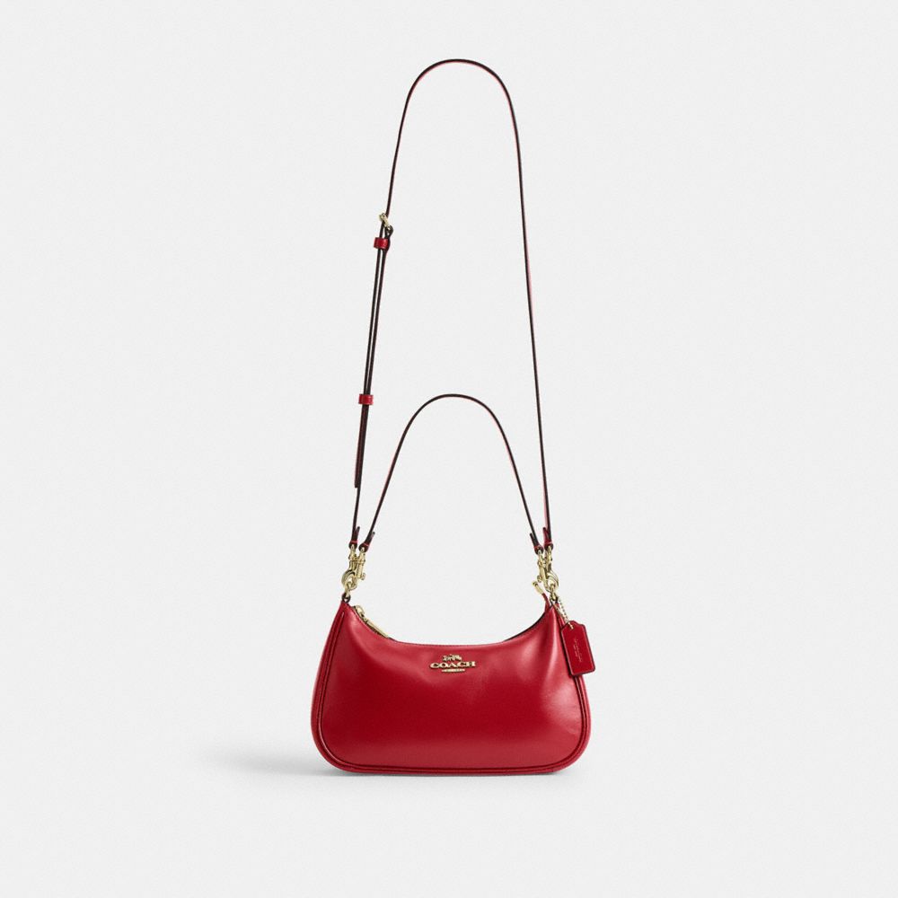 Coach Soft Teri Shoulder Bag Gold/Poppy