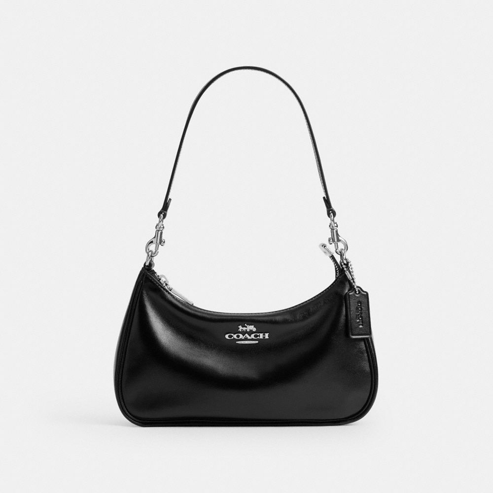 Coach Soft Teri Shoulder Bag Silver/Black