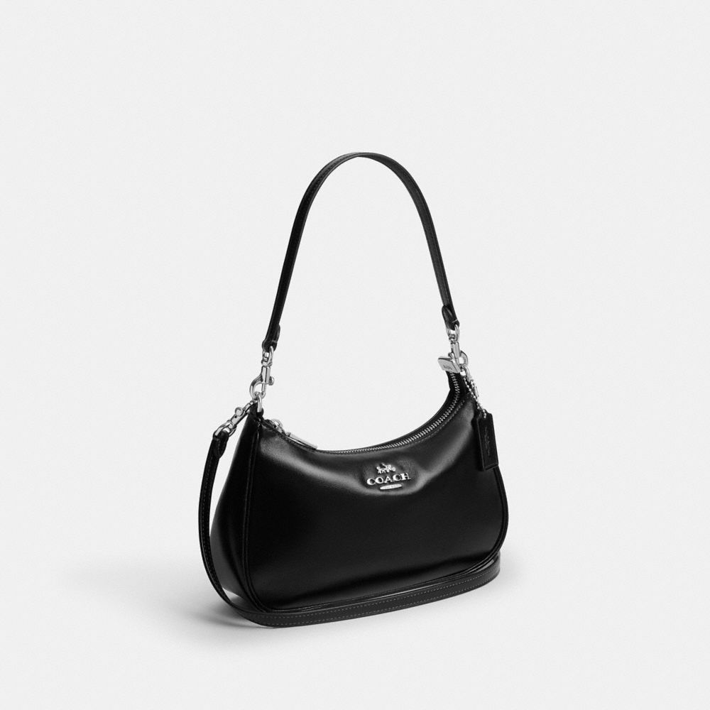 Coach Soft Teri Shoulder Bag Silver/Black