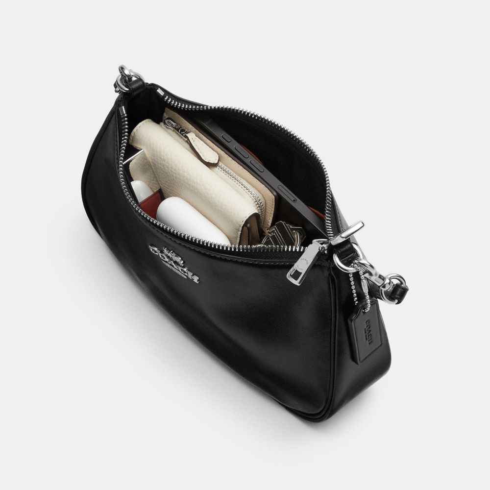 Coach Soft Teri Shoulder Bag Silver/Black