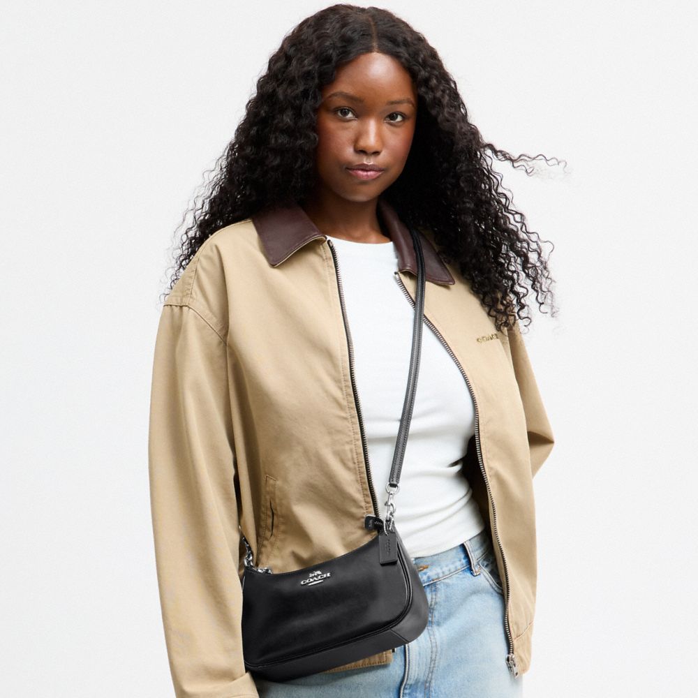 Coach Soft Teri Shoulder Bag Silver/Black
